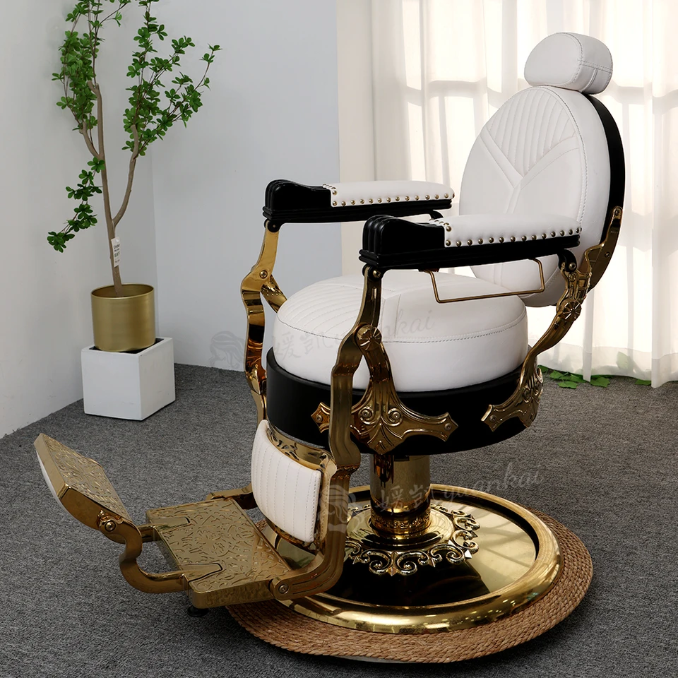 Čína predaja horúcich kvalitných multifunkčných červených holičských stoličiek mäkké kreslo Barber s masážnou starostlivosťou o hlavu Barbershop salón