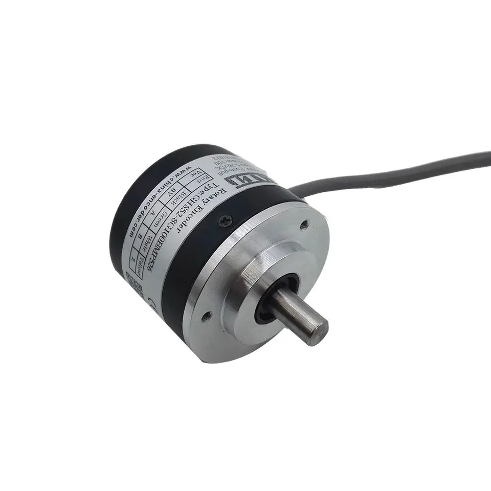Čína Výrobca Rýchlosť merania inkrementálne 10 mm Solid Sheft Encoder GHS52 Series 1200ppr