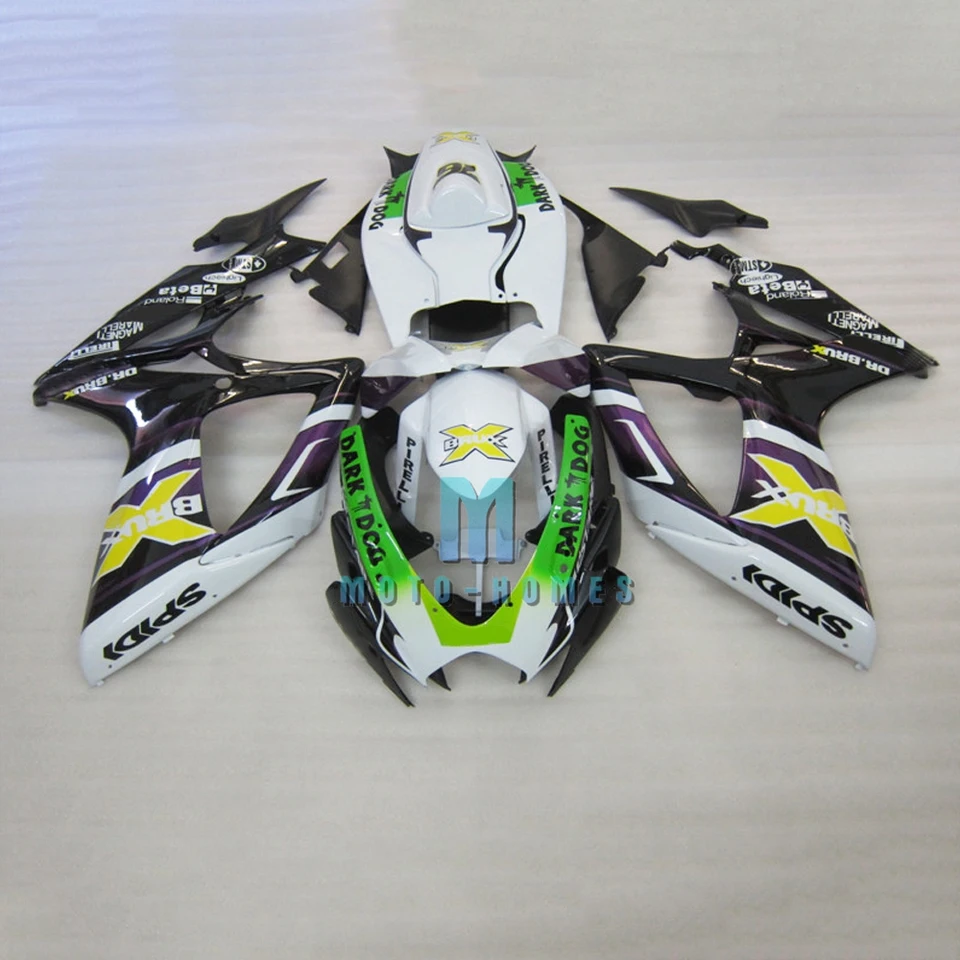 Čínske kabínové súpravy pre Suzuki GSXR 600 750 06 07 K6 GSXR600 GSXR750 2006 2007 100% Injekcia Road Racing Wrecked Restain Bike Bike