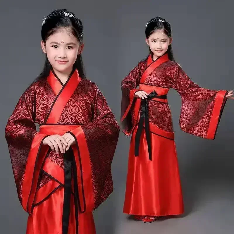 Čínske priehrady Kleding Vintage Kleding Voor Meisjes Karneval Nieuwe Jaar Hanfu Jurk Kid Volwassen Vrouwen Dancer Kostuum