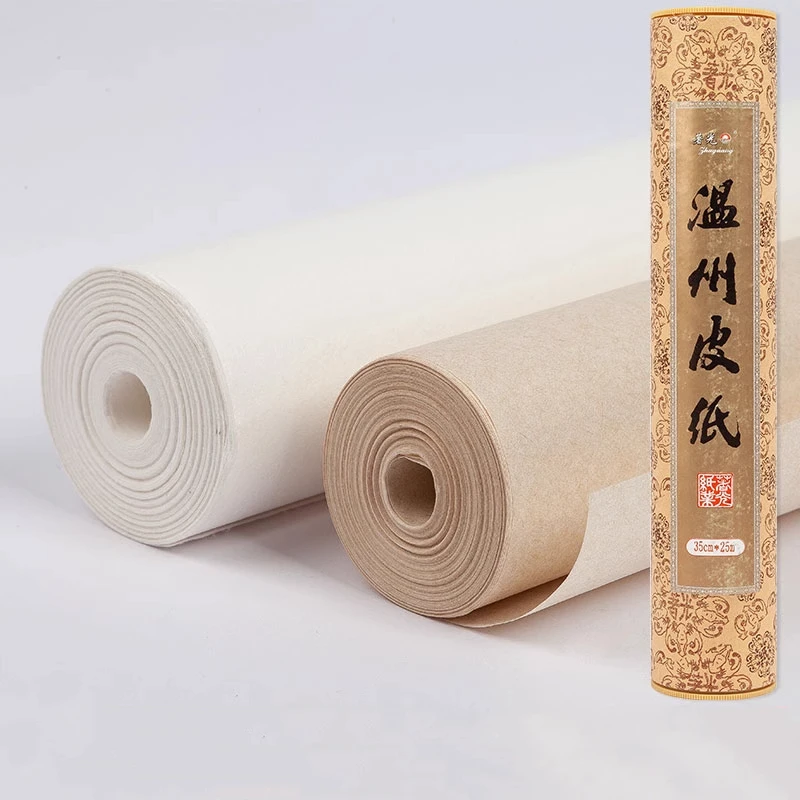 Čínsky morberry papierové kefové pero kaligrafia maľba maľba Holdre Rice Paper Long Roll Chinese Painting Creation Works Xuan Paper