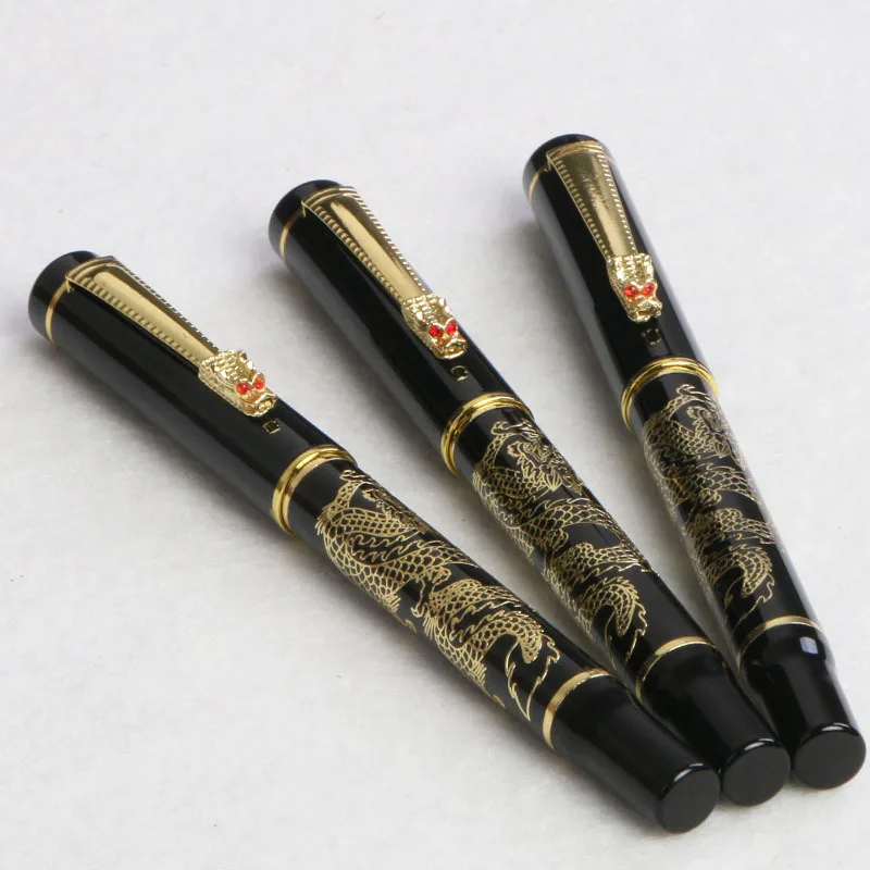 Čínsky štýl drak luxusný kovový loptičkový bod klip klip podpis Ballpoint pre firmu Písanie kancelária Prispôsobené meno darček