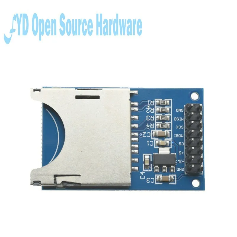 Čítanie modulu písacieho modulu SD Card Modul Slot Socket Reader Arm MCU pre Arduino DIY Štartovaciu súpravu