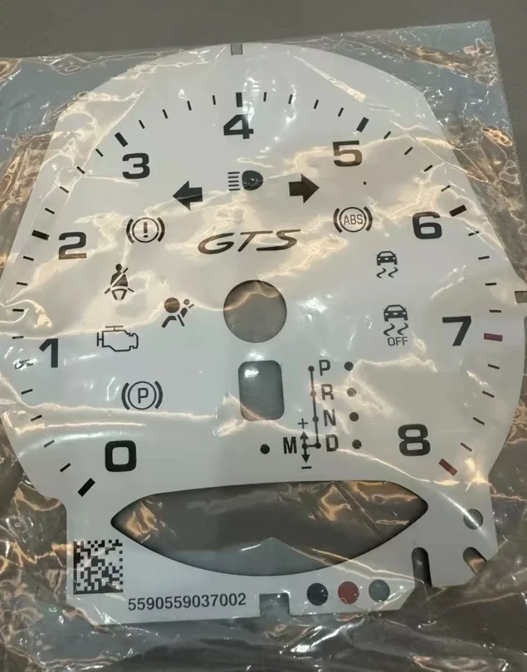 Čítanie počítadla merača prístrojov pre Porsche 981 982 (718) Boxster / Cayman / Macan Speedo Tacho Dials GTS 300 km / h