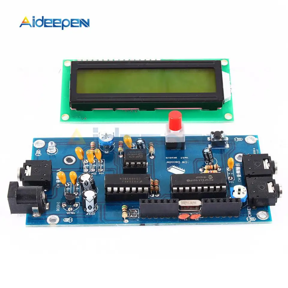 Čítačka CW Decoder Morse Code Morse Code Translator Ham Radio Essential Modul zahŕňa LCD DC7-12V/500MA