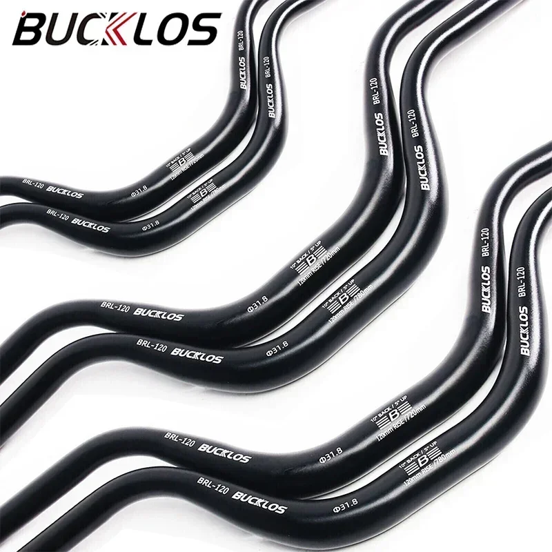 Čľudky na bicykli Bucklos Mountain Bike 31,8 mm hi-riser MTB Bar plochý stúpač 720/780 mm rukoväť Rovozuľovač vzostup 30/50/90/120 mm rukoväť na riadidlá