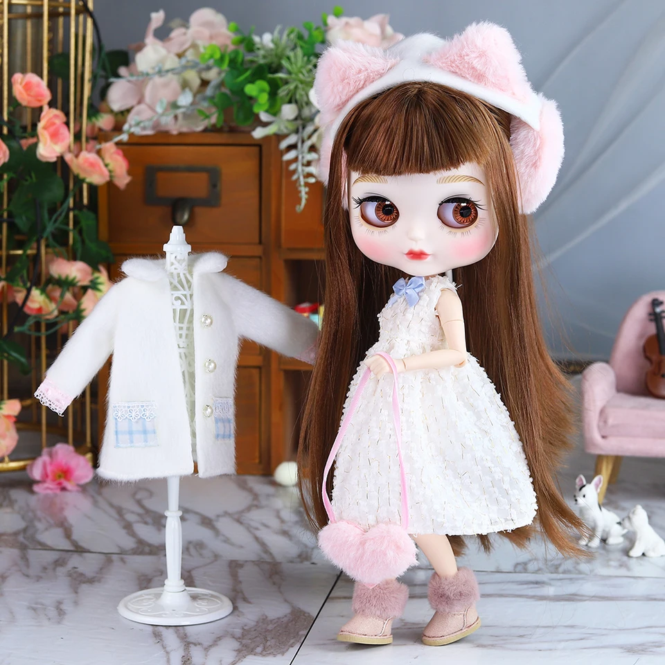 Ľadová DBS blyth bábika 1/6 kĺb 30 cm bjd roztomilá tučná tvár set matná tvár extra ruka ab móda anime dievča