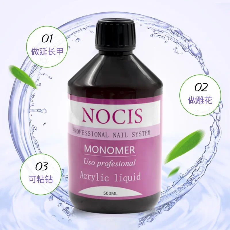 Ľadová krása 500 ml kryštálovej kvapaliny EMA akrylová kyselina Kvapalina Kvapalina práškový nechtový monomér Akrylové kvapaliny Akrylové prášky
