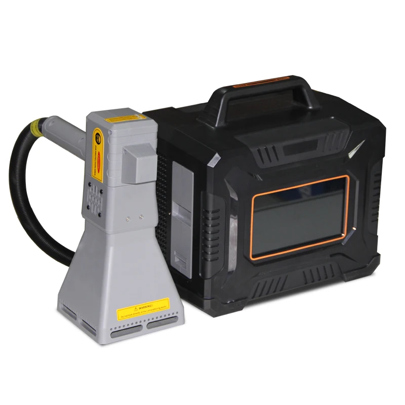Ľahko ovládateľné laserové označenie prenosné Mini 20W 25 W 30W 50W Vlákno laserový gravírovací stroj pre kovové oceľové striebro