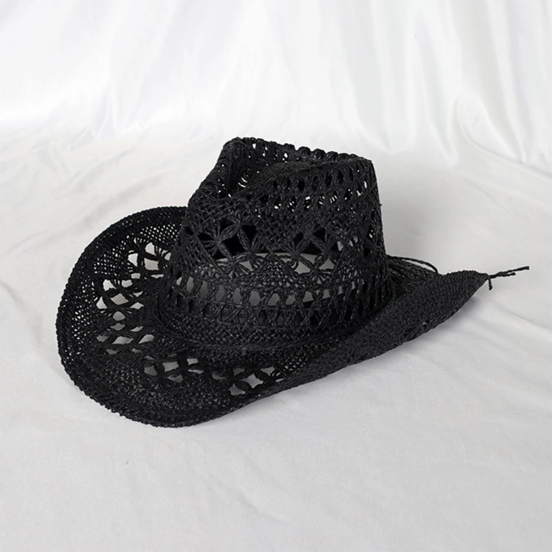 Ľahká letná pláž Western Cowgirl Hat Cowboy Slaw Hat pre Sunshade Sunshade pre vonkajší športový rybár