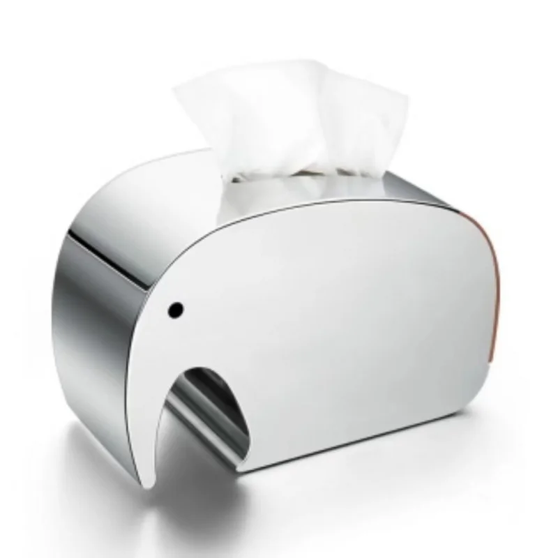 Ľahká luxusná nehrdzavejúca oceľ Jixiang Tissue Box Atmosférický dar