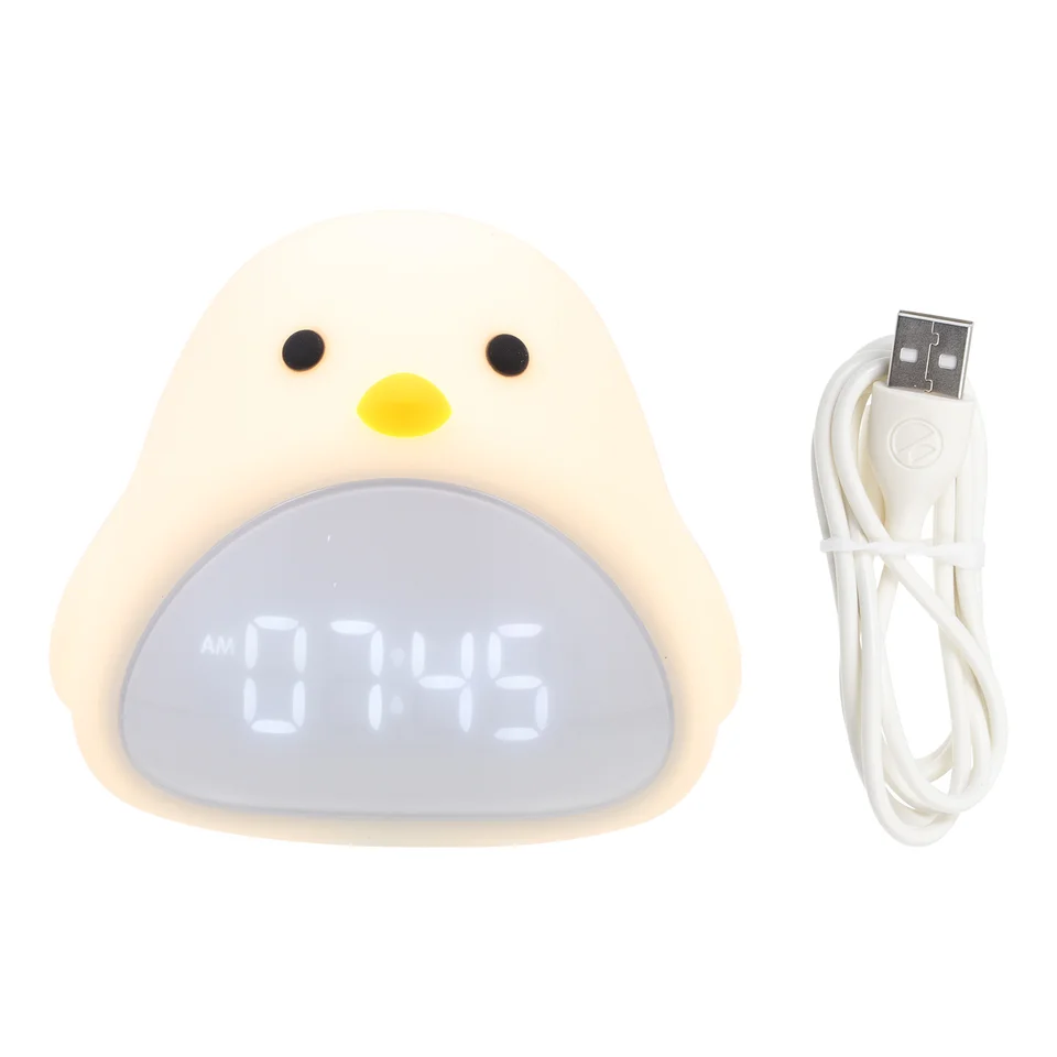 Ľahký budík dekoratívny viacúčelová kreslená lampa lôžko pre spálňu ornament Time Bird Kids