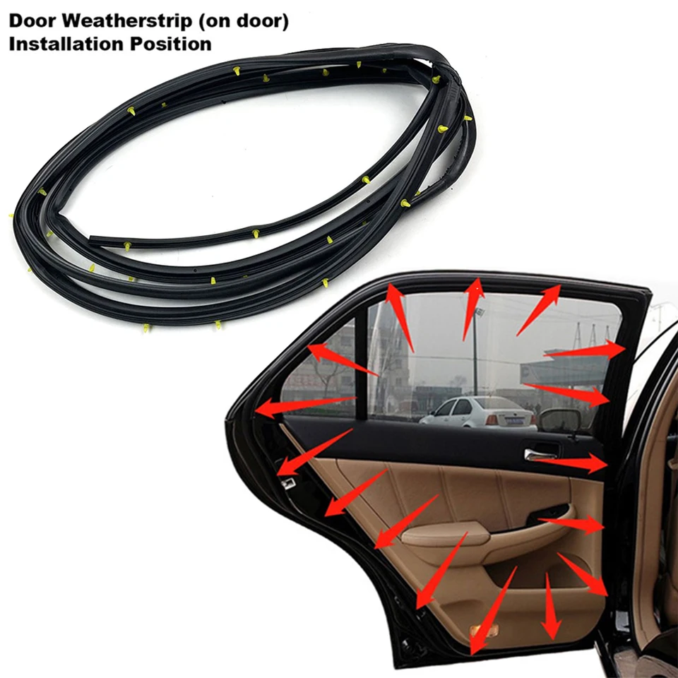Ľavé predné dvere dverí Vzdušné lemovanie Tresby gumových tesnení pre Honda Accord Sedan 2008-2012 Príslušenstvo automobilu 72350-TA5A02