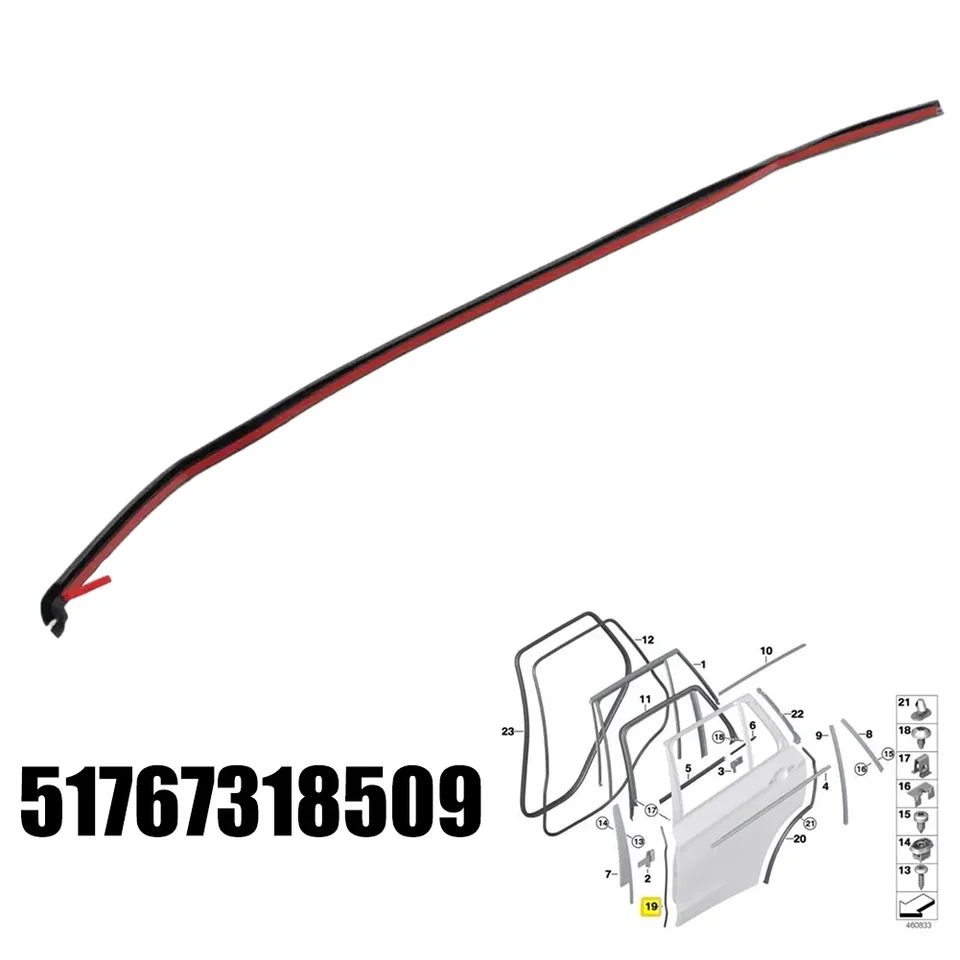 Ľavé predné zadné dvere predné tesnenie 51767318509 pre bmw zadné dvere predné tesnenie pre x5 2014-2018