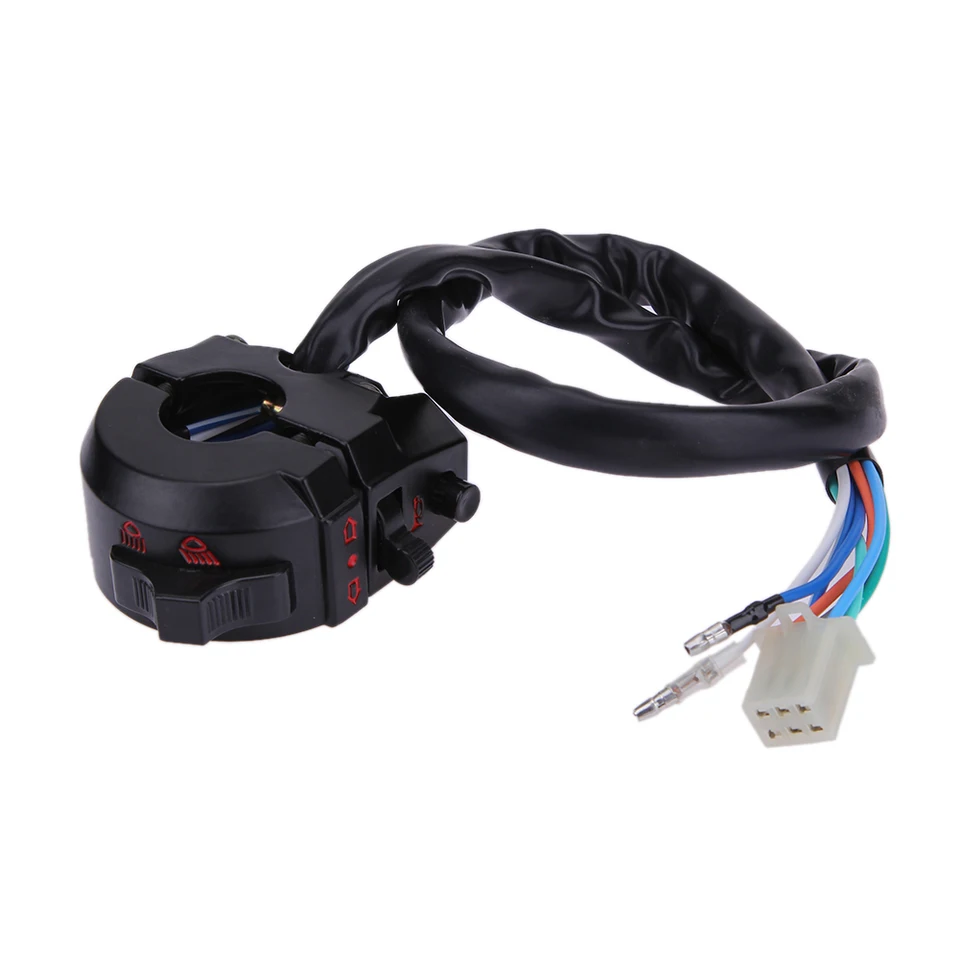 Ľavý prepínač svetlo otočený signál Roh Čierny Sport Dual Sport Left Switch Svetl Roh roh pre Honda XL XR 250 400 650 XR600