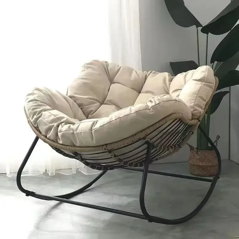 Ľudské vtáčie hniezdo Rattan tkanie hojdacieho kresla Fľaša pohovky Domov balkón s jednou lenivou pohovkou hojdačku