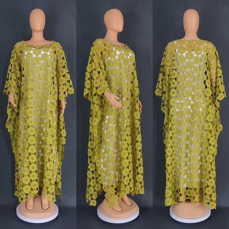 Šaty afrických večierkov pre ženy elegantné čipky Africa oblečenie Nové moslimské móda Abayas Dashiki robe kaftan dlhé maxi šaty 2023