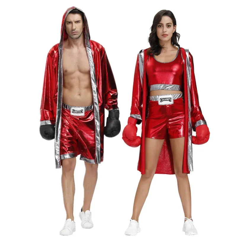 Šaty coxer cosplay pár športových párov šaty pre dospelých boxer boxer boxer Battle Uniforma MS20547