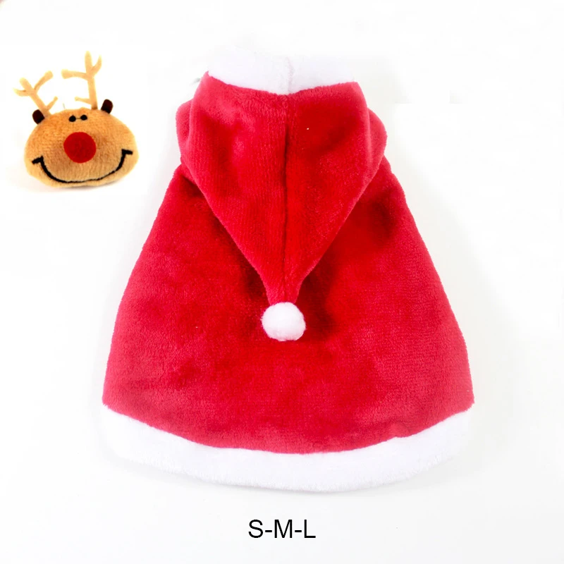 Šaty oblečenie červené šatky plášťové rekvizity dekor mačacie kostým santa cosplay vtipné transformované mačky/psa Pet vianočné mys