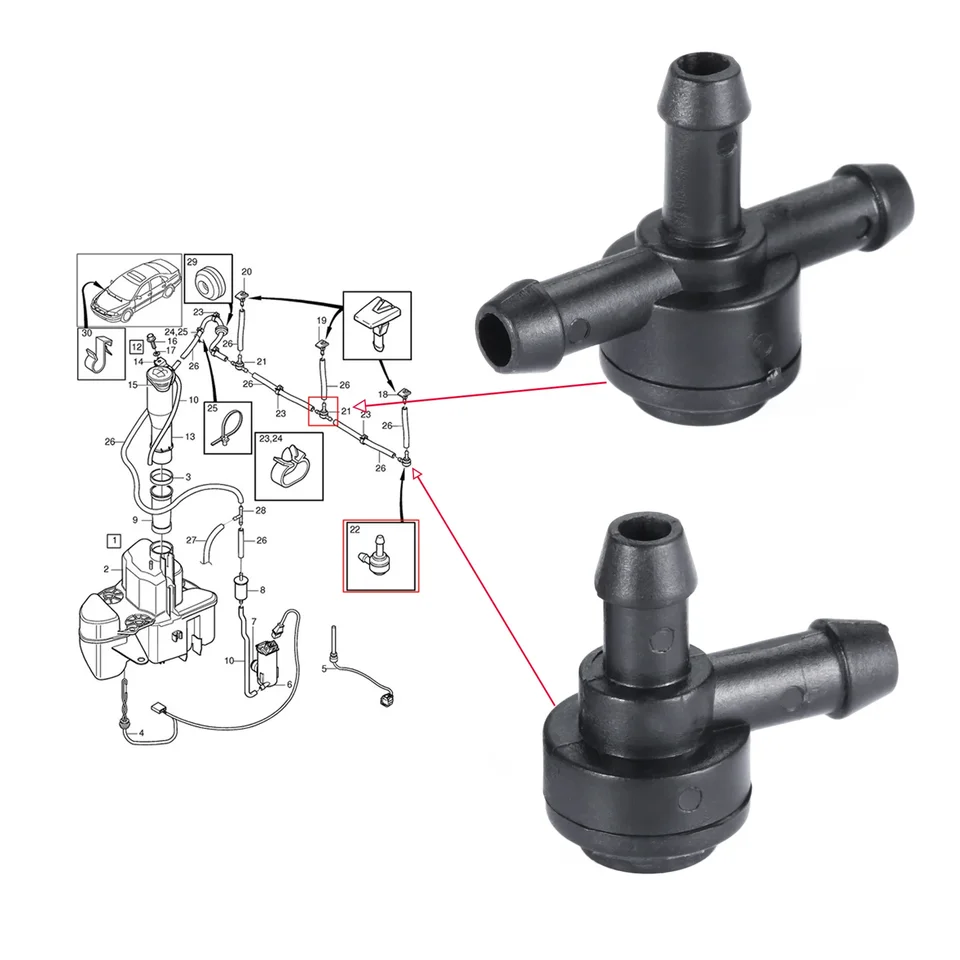 Šekový ventil podložky 31391513 9178897 pre Volvo S80 1999-13 V70 S60 XC60 XC70 C30 V50 S40 XC90 S70 C70 C70 31391513 9178897