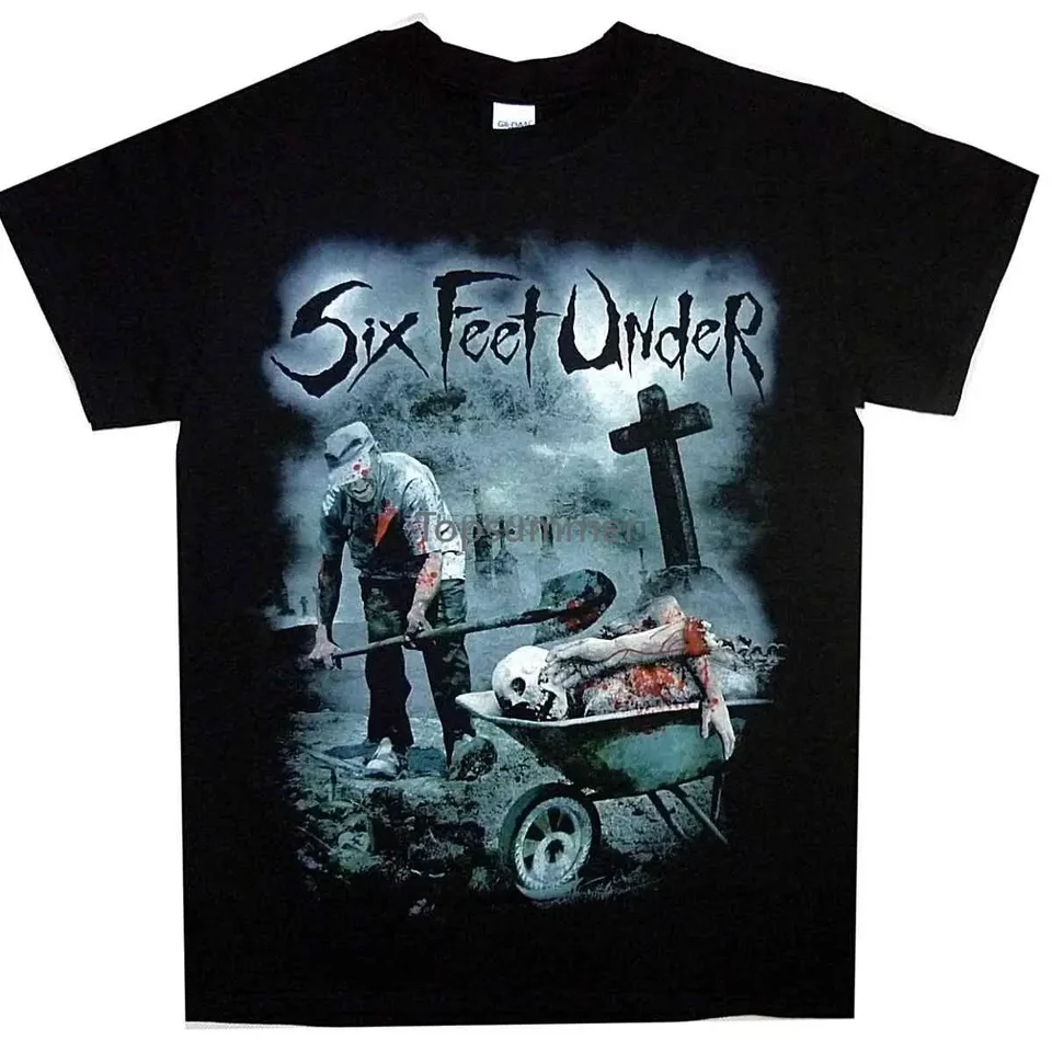 Šesť stôp pod mŕtve mäso tričko SML XL Tričko Death Metal Trshir Nové vtipné tričko bitky leto