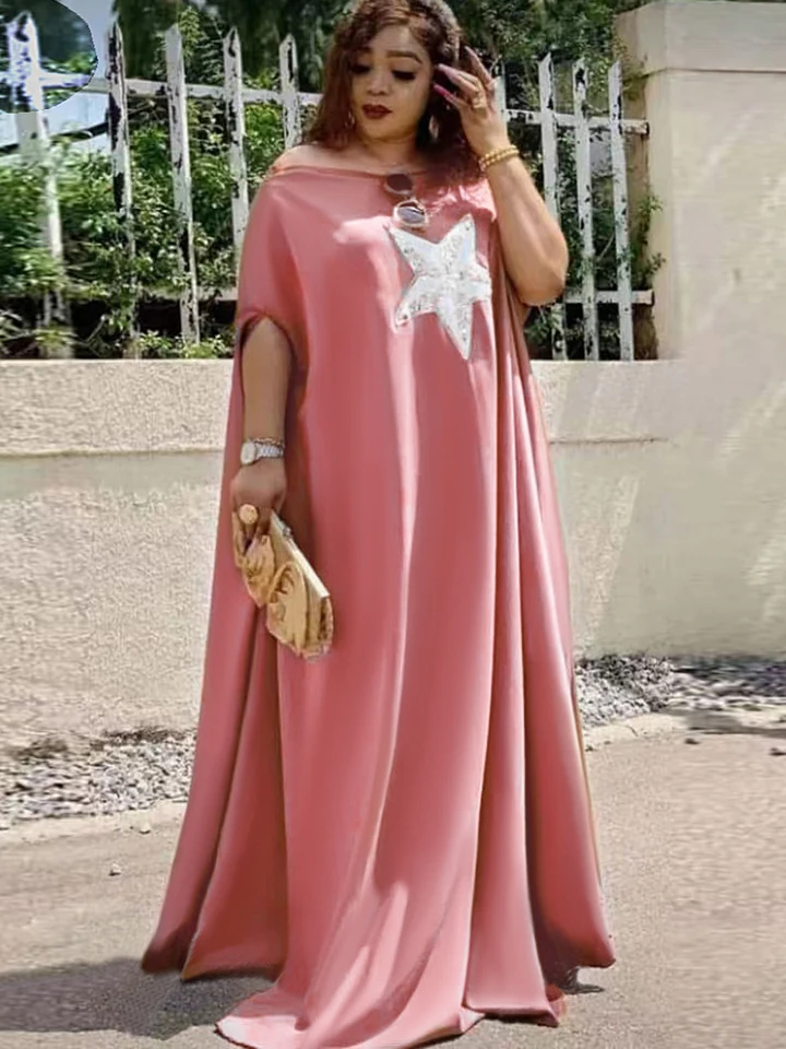 Šifónové dlhé šaty pre ženy Dubaj African Kaftan Abayas Loose Boubou Party Večerné šaty Turecko dámske oblečenie Afrika plášť
