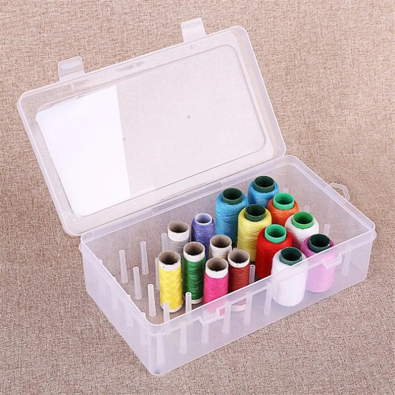 Šijací závitový úložný box 42 kusov cievky cievky na nosenie puzdra Case Case Craft