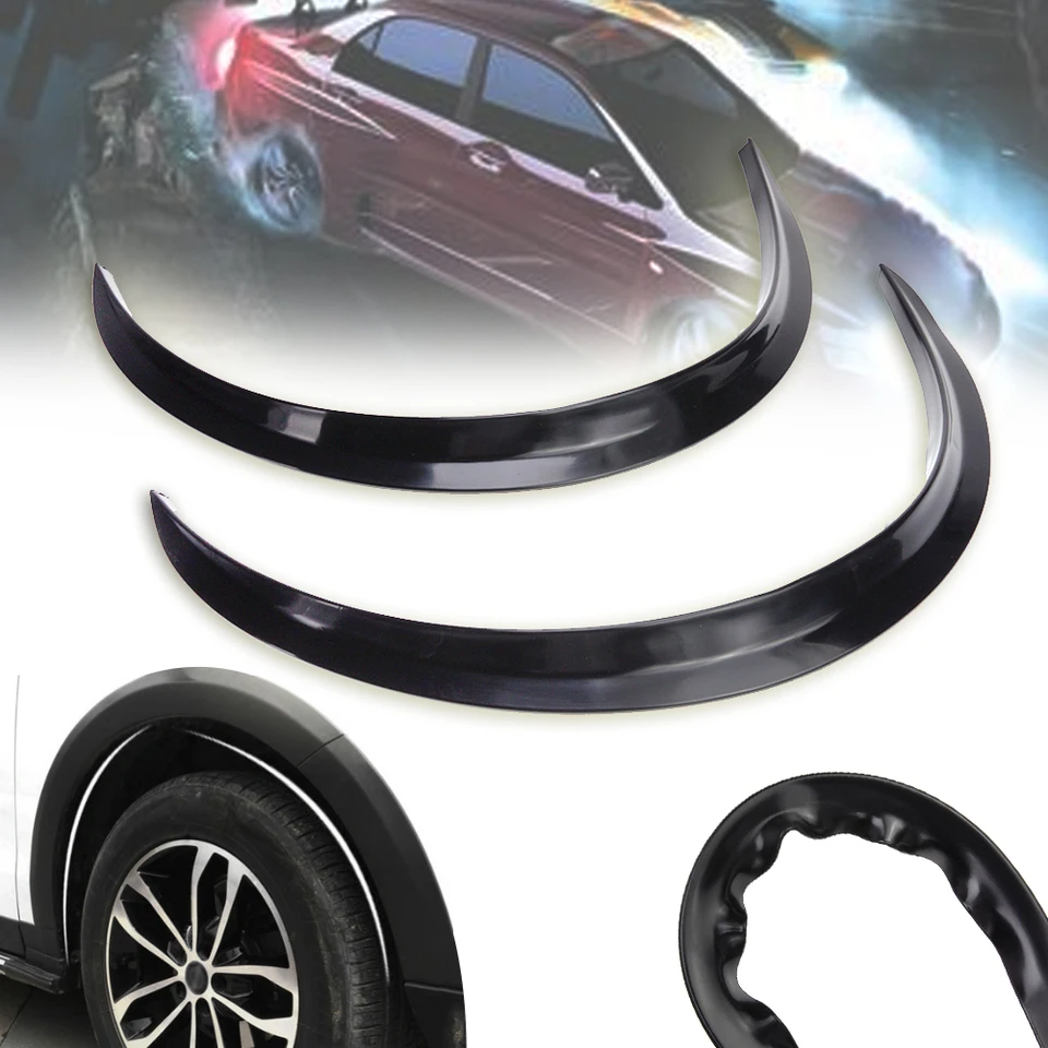 Široký oblúk Protector Stripe Plastové koleso Mudguard vzplanutie predlžovaného ochrancu Stripe bahenuard TRIM Automatické príslušenstvo