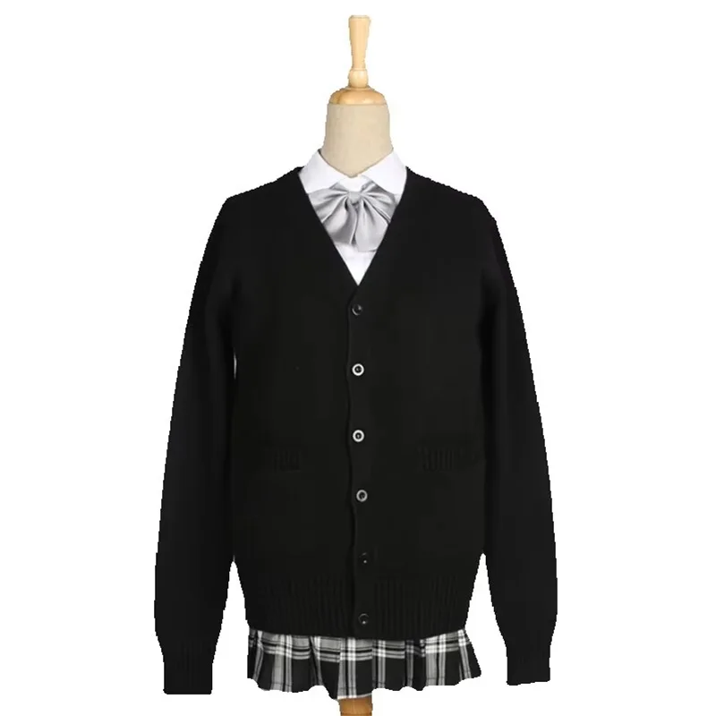 Škola JK Uniform Sweater Coat Anime Cosplay kostýmy sveter Vonkajší odev 10 farieb s dlhým rukávom pletací kabát pre dievčatá