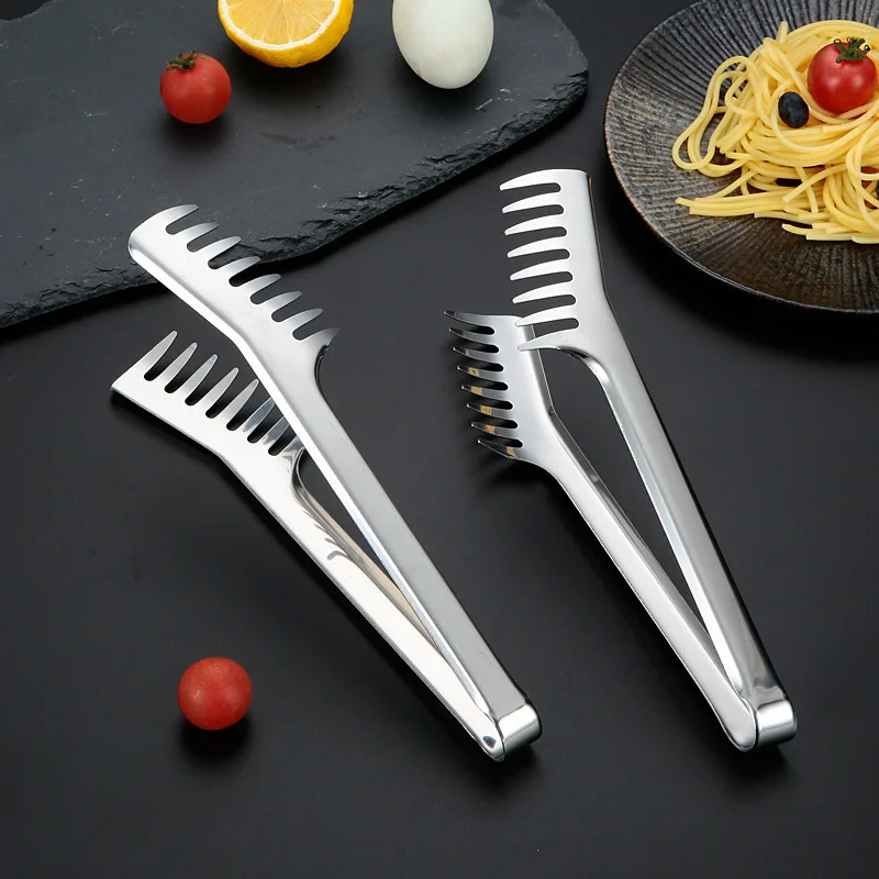 Špagety kliešte na cestoviny Clip Držiteľ z nehrdzavejúcej ocele rezance Clip Food Cook Cooking Helé