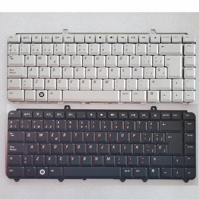 Španielska klávesnica pre spoločnosť Dell Inspiron 1400 1520 1521 1525 1526 1540 1545 1420 1500 Silver SP Teclado NAPOŽITOM /Notebook QWERTY