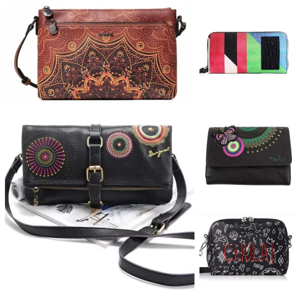 Španielsky zahraničný obchod nový ťažký výšivok retro dámska kabelka Single rameno Crossbody Dámska módna taška