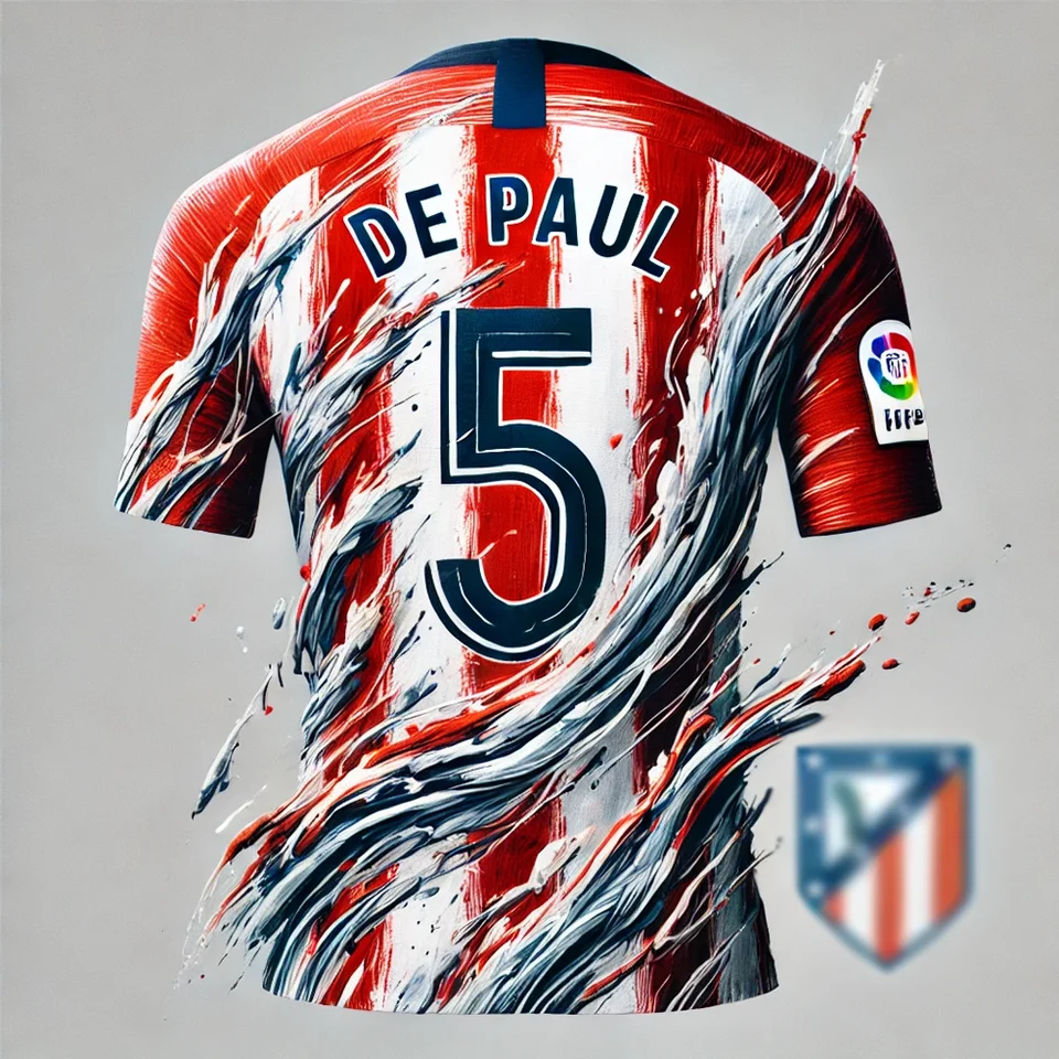 Španielsky štýl Rodrigo de Paul 2025 Futbalový dres #7 Chatgpt AI Design Multi-Element Special Kit Hot Predaj dospelých detí Atletic