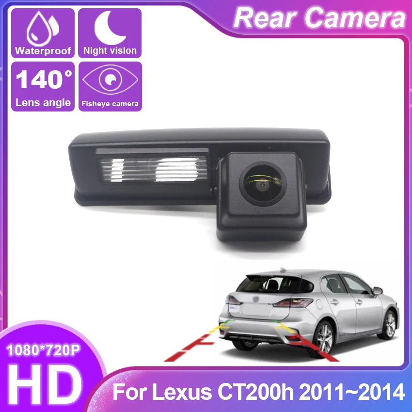 Špeciálne autá Fish Eyes Night Vision Waterproof Auto Overting Camera Camera CCD HD pre Lexus CT200H 2012 2012 2013 2014