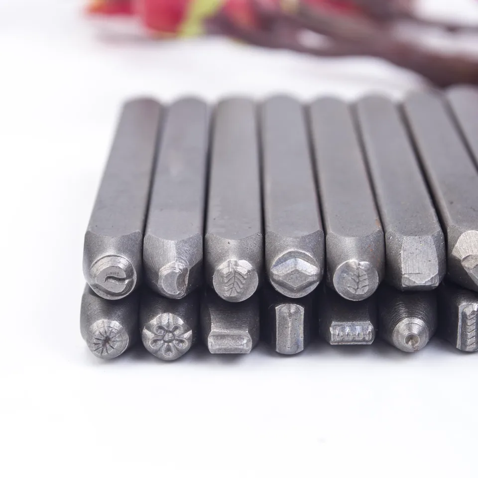 šperky gravírovanie náradia známky sada punč oceľ kovový kovový náradie Case Craft
