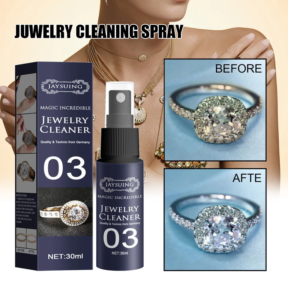 Šperky na čistenie hodiniek Wash Wash Liquid Diamonds Zlato strieborné striebro removerový removerový čistiaci prostriedok