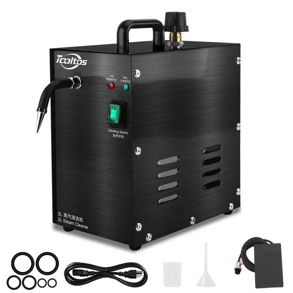 Šperky parný čistič 2L 1300W Nerezová oceľ čistiaci parný parník jemné sieťové sitko na čistenie striebro, zlato, drahokam, diamant