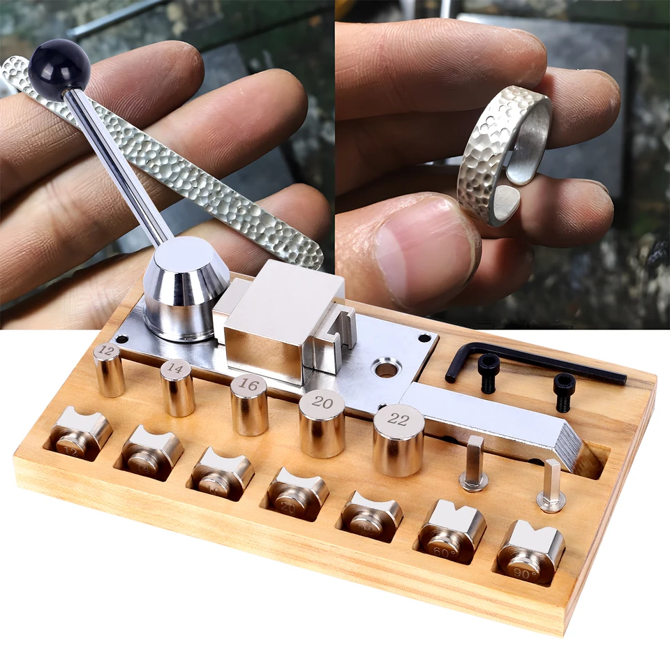 Šperky s ohýbajúcim strojom na náušnice šperkov Ohybové náradie Zariadenie Kovové náradie Mini ručný prsteň Bender Tool Tvoring Súprava