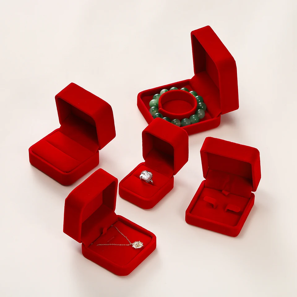 Šperky zamatové balenie náhrdelníka Organizátor Ring Box Darčekový box držiak držiak na náramok Organizátor