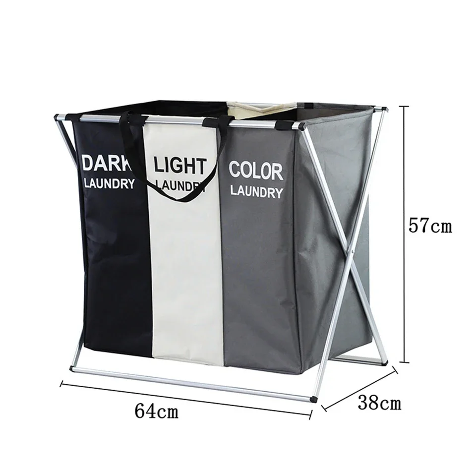Špinavý skladový kôš 2/3 mriežka Oxford Cloth Witerproof Kôš na pranie veľkého organizátora Hamper Home Sundries Skladací kôš