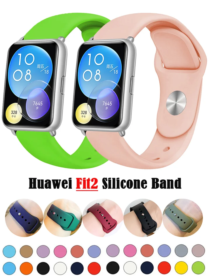 Športová kapela pre Huawei Watch Fit 2 Smart Watch Strap Silikone Wristband Correa Vitality Bracelet Fit2 WatchBands Ažiadec