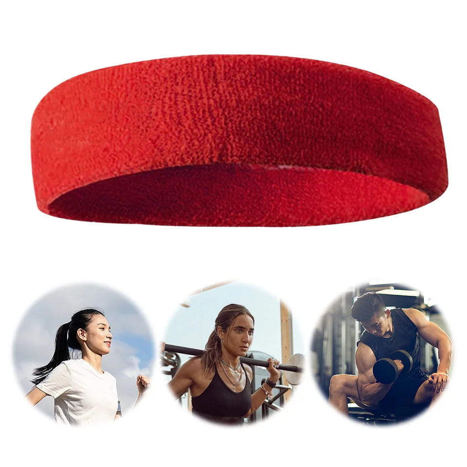 Športová čelenka vlhkosť Wicking Atletic Sweat Band elastic pre mužov a ženy za prevádzkovanie tenisového basketbalového futbalového volejbalu