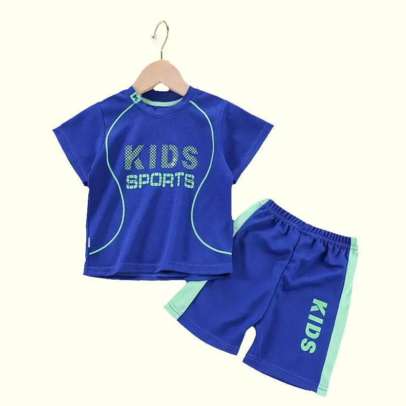 Športové detské súpravy Rýchle sušenie tričká Tričko Športy Sportswear Basketbal vyhovujú detským oblečením priedušné letné detské oblečenie