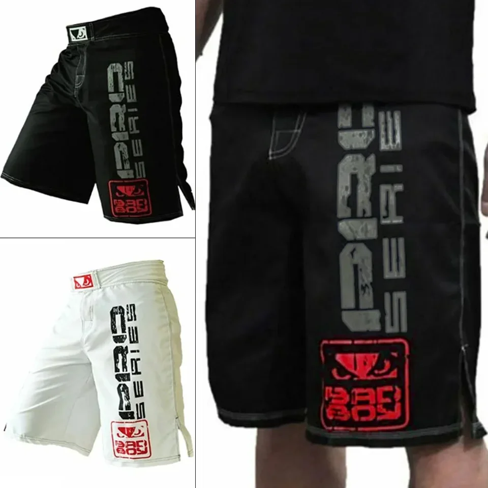 Športové fitness tréningové kmene, bojové šortky MMA Tigermuay Thai Kick Box, vhodné na neformálne opotrebenie, ľanová polyesterová tkanina