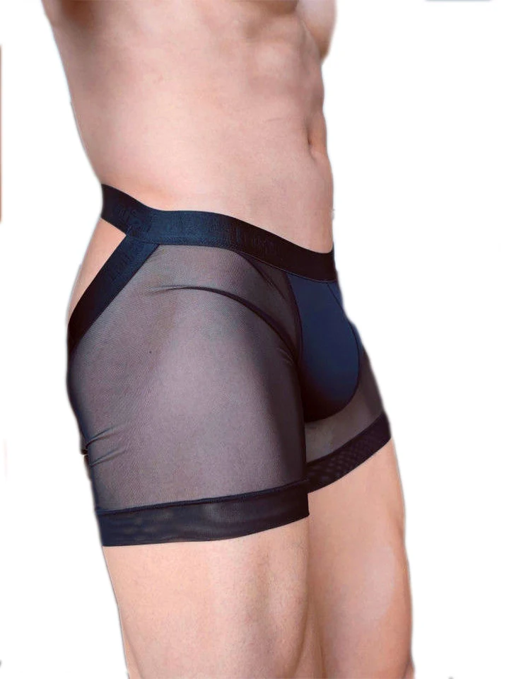 Športové pokušenie perspektíva Zle ľadové hodváb Sexy bok exponovaný backness pánsky boxer kraťas