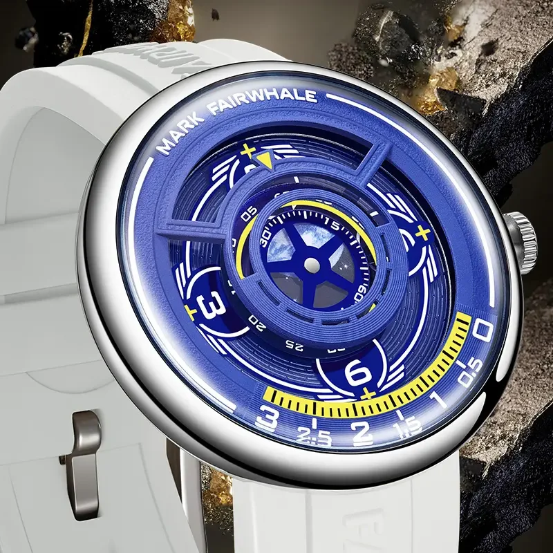 Športové pánske hodinky Značka Mark Fairwhale Fashion Special Dial ukazovateľ Quartz náramok