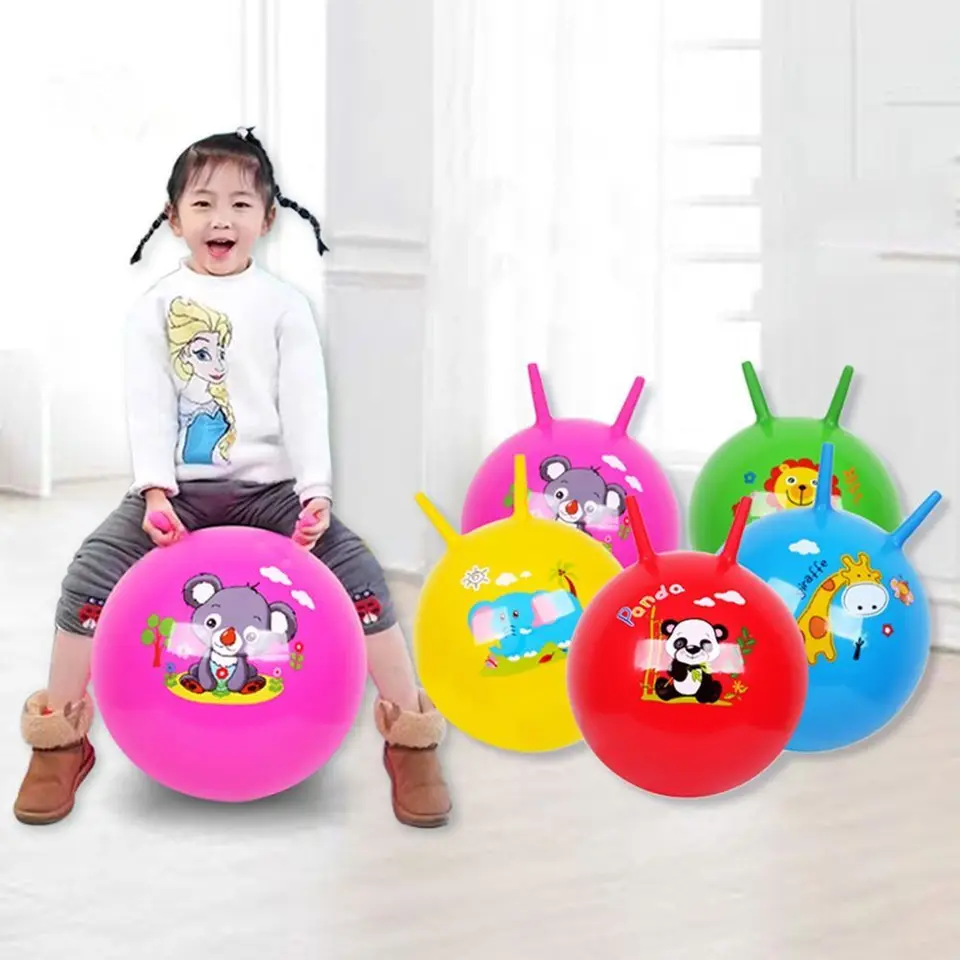 Športové skákanie hopper lopty nafukovacie poskakovacie deti odrážajúce skákanie loptičiek 45-65 cm mini odrazy lopty hračky s hýb
