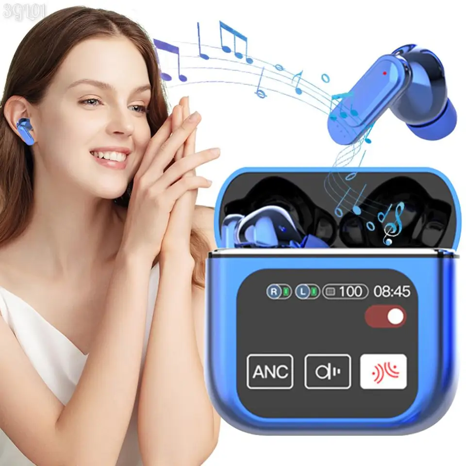 Športové slúchadlá ANC a ENC hluk, ktorý potláča Bluetooth kompatibilné 5.4 Bezdrôtové slúchadlá vodotesné