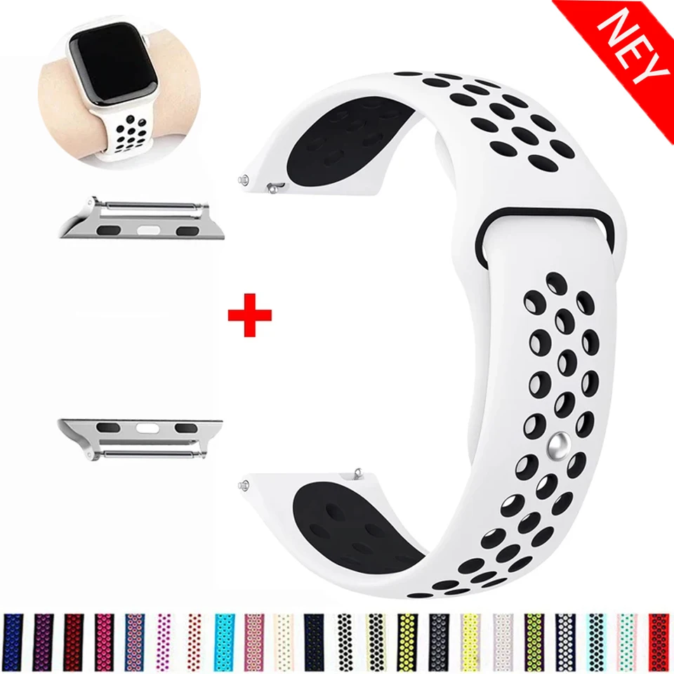 Športový popruh pre Apple Watch Ultra Band 49 mm 45 mm 40 mm 44 mm 42 mm 41 mm 38 mm Silikónový vzduchový náramok Iwatch Serie 8 7 6 SE 5 4 3