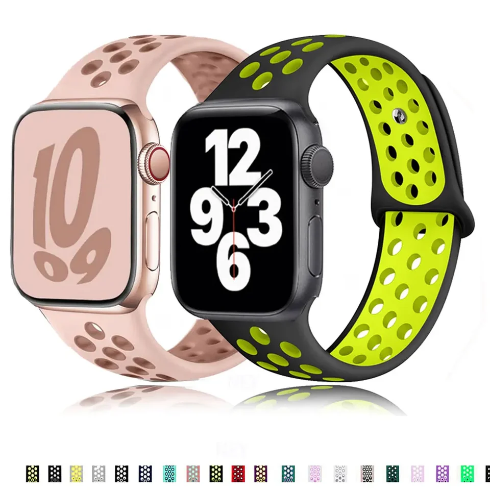Športový remienok pre Apple Watch Band Ultra 49 mm 44 mm 45 mm 38/40 mm/41 mm silikónový náramok Correa Iwatch Series 8 7 6 4 5 3 9 SE